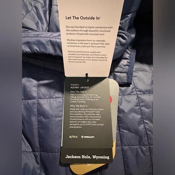 Stio NWT Women’s Azura Jacket Mountain Shadow Size S - Picture 6 of 6